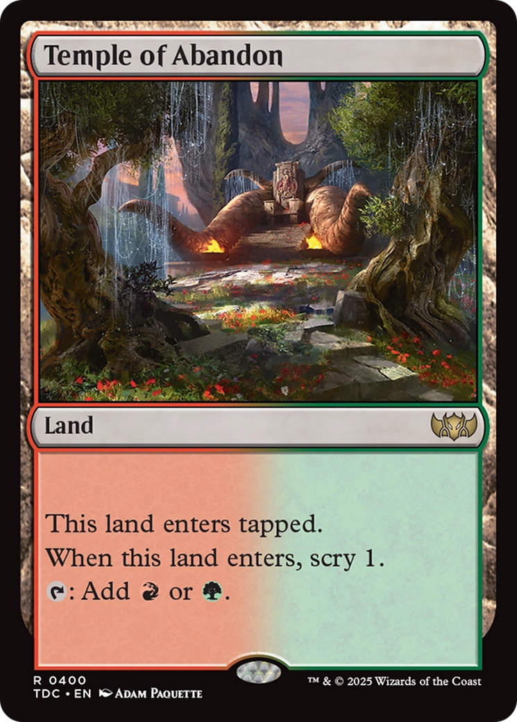 Image of Temple of Abandon [Tarkir: Dragonstorm Commander]