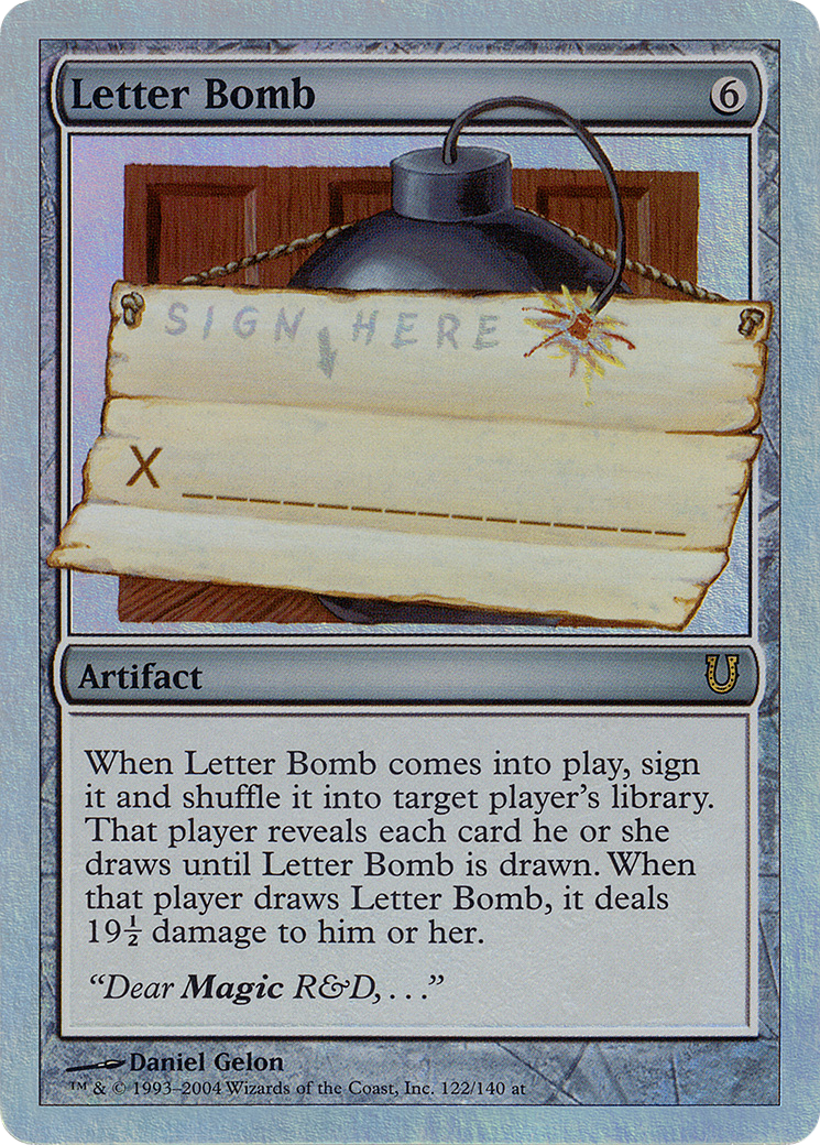 Image of Letter Bomb (Alternate Foil) [Unhinged]