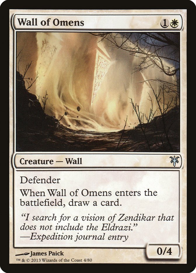 Image of Wall of Omens [Duel Decks: Sorin vs. Tibalt]