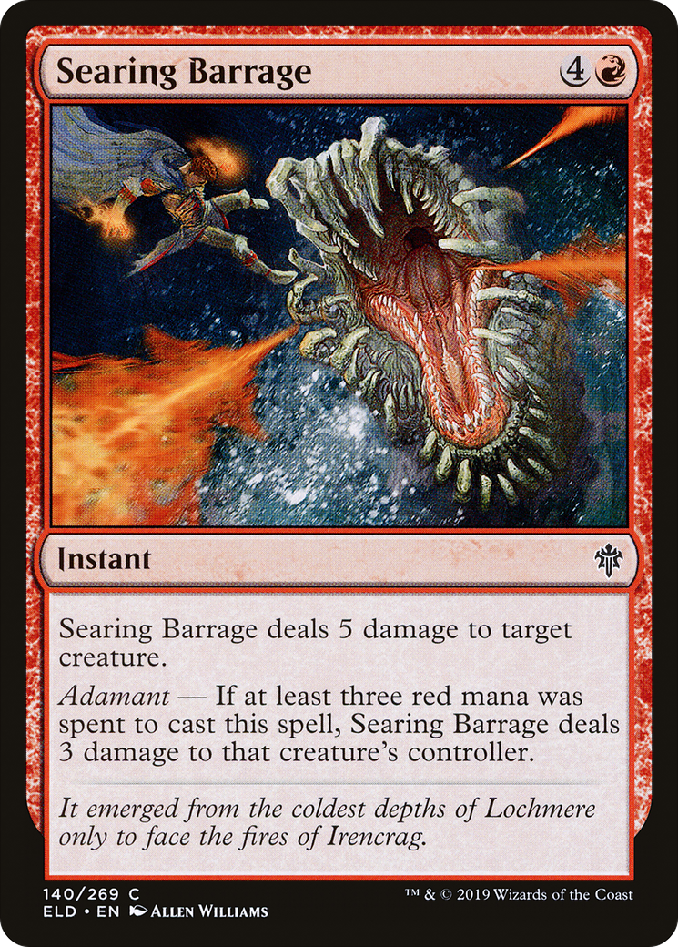 Image of Searing Barrage [Throne of Eldraine]