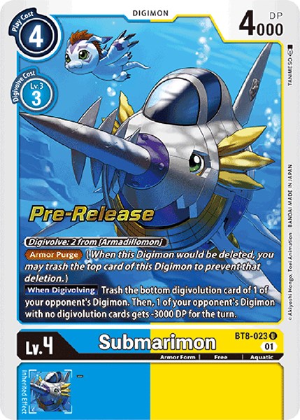 Image of Submarimon [BT8-023] [New Awakening Pre-Release Cards]