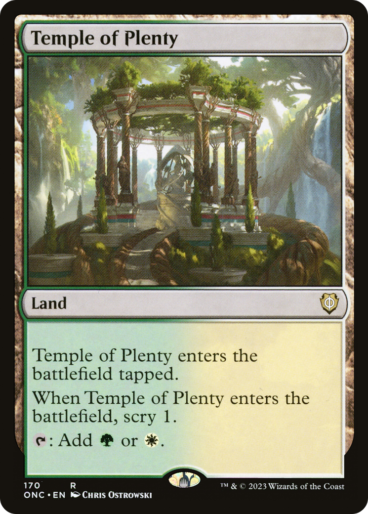 Image of Temple of Plenty [Phyrexia: All Will Be One Commander]