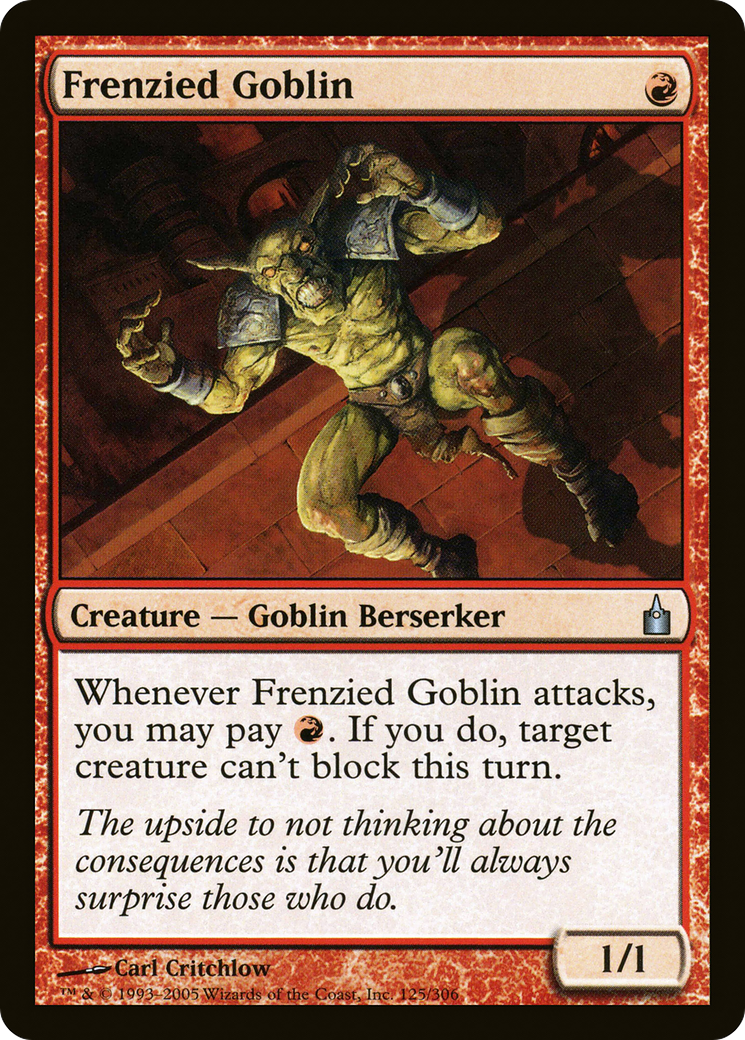 Image of Frenzied Goblin [Ravnica: City of Guilds]