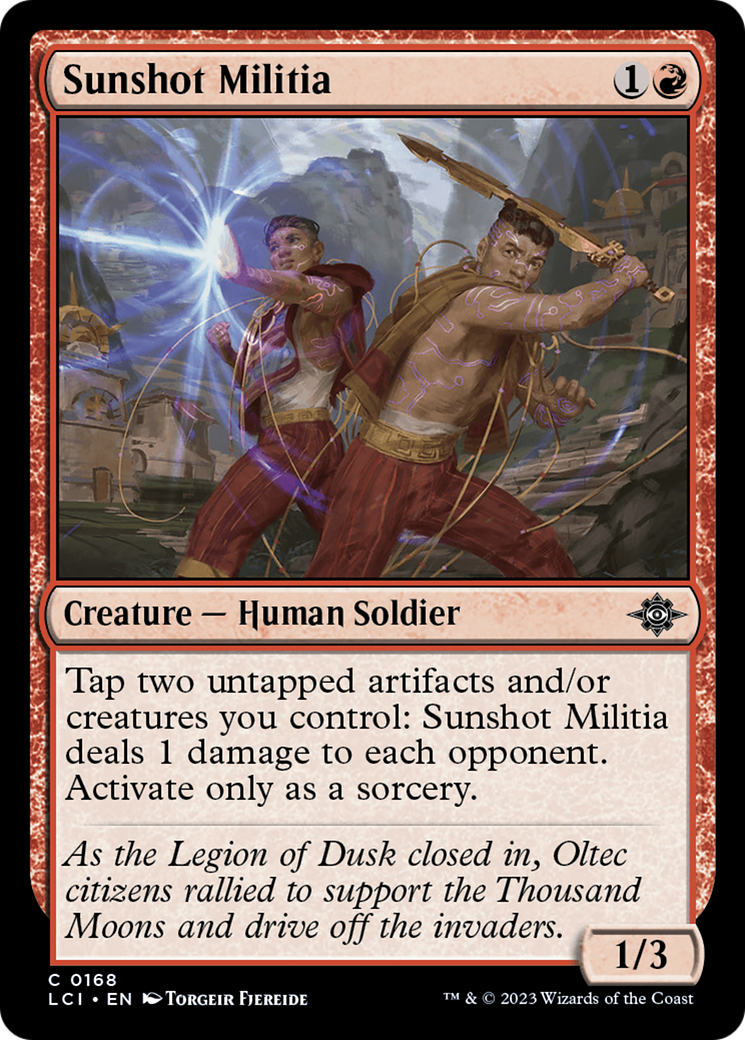 Image of Sunshot Militia [The Lost Caverns of Ixalan]
