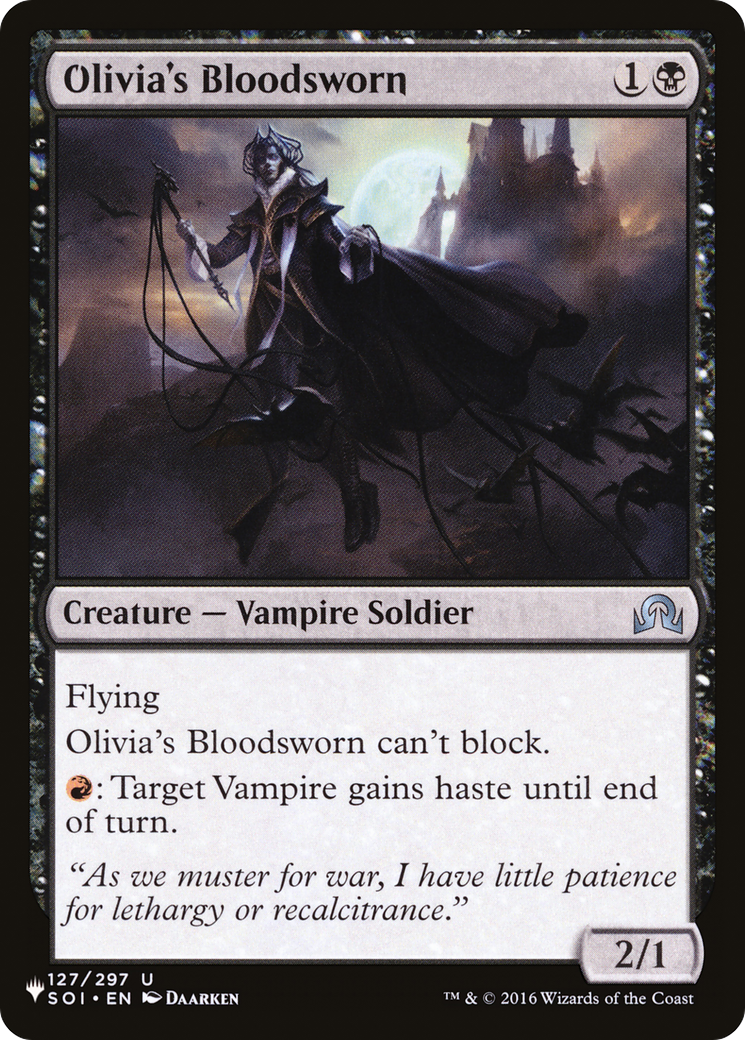 Image of Olivia's Bloodsworn [The List]