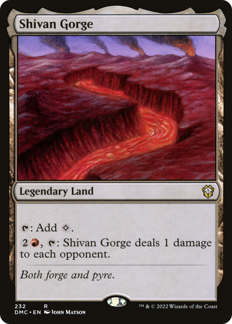Image of Shivan Gorge [Dominaria United Commander]