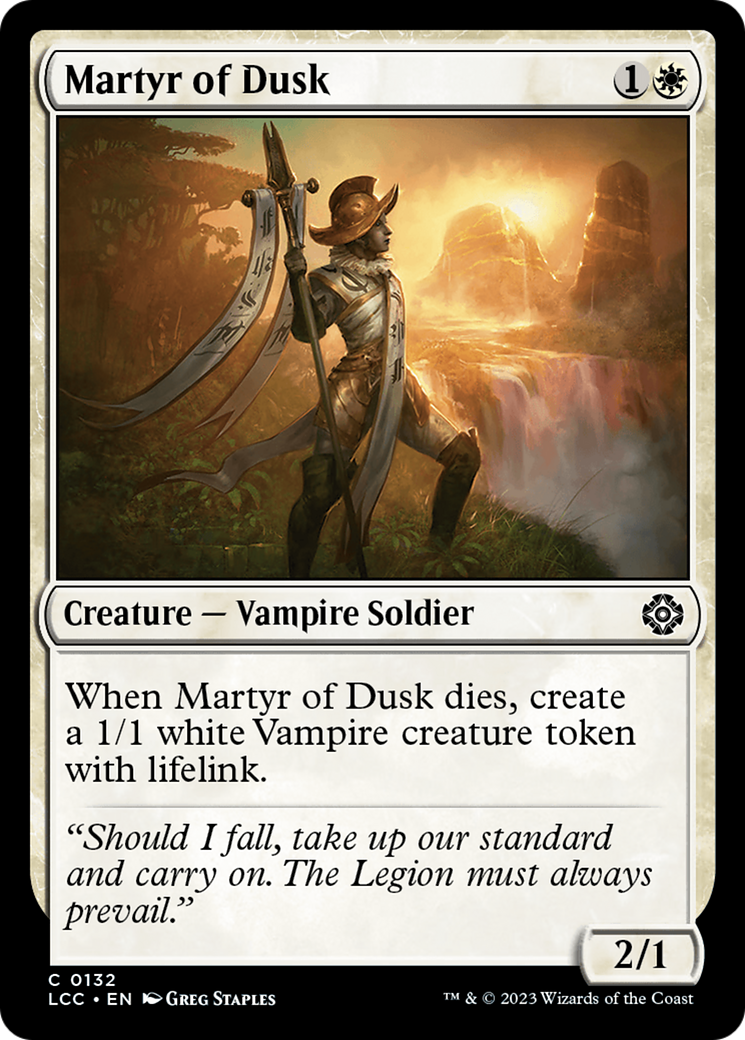 Image of Martyr of Dusk [The Lost Caverns of Ixalan Commander]