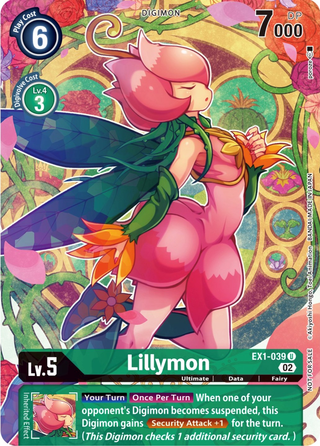 Image of Lillymon [EX1-039] (Digimon Illustration Competition Promotion Pack) [Classic Collection Promos]