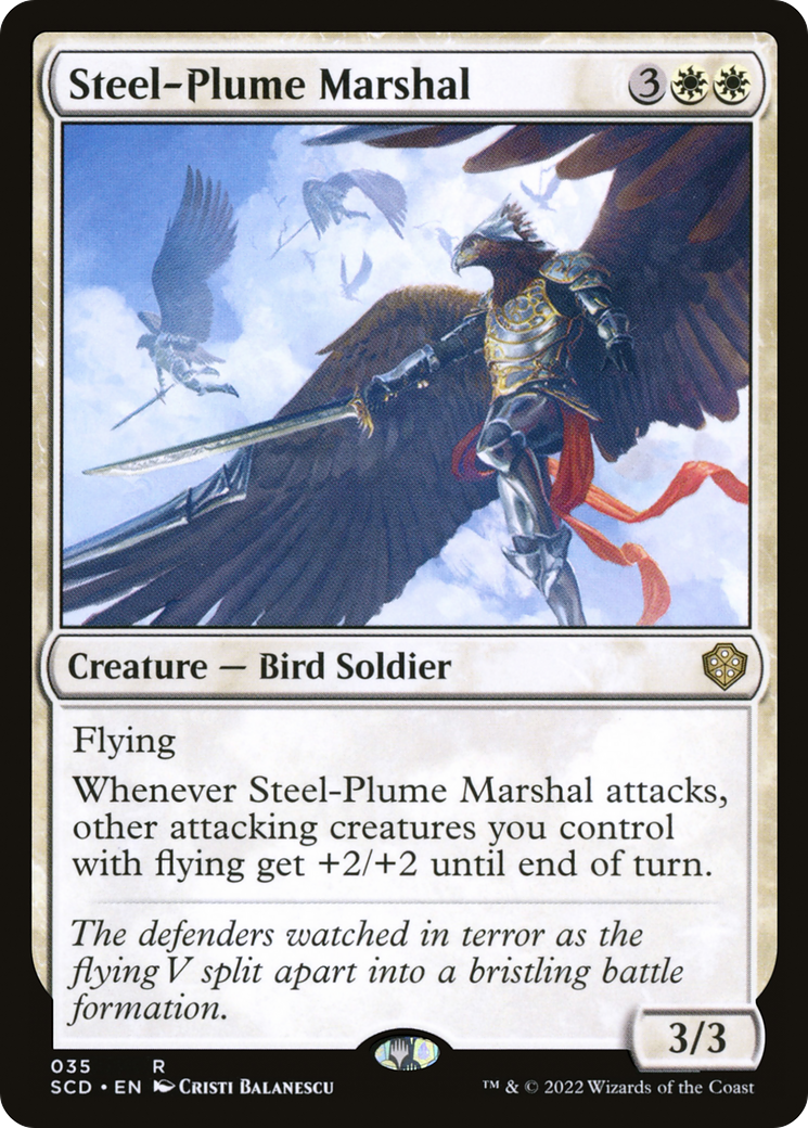 Image of Steel-Plume Marshal [Starter Commander Decks]