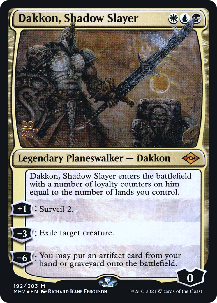 Image of Dakkon, Shadow Slayer [Modern Horizons 2 Prerelease Promos]