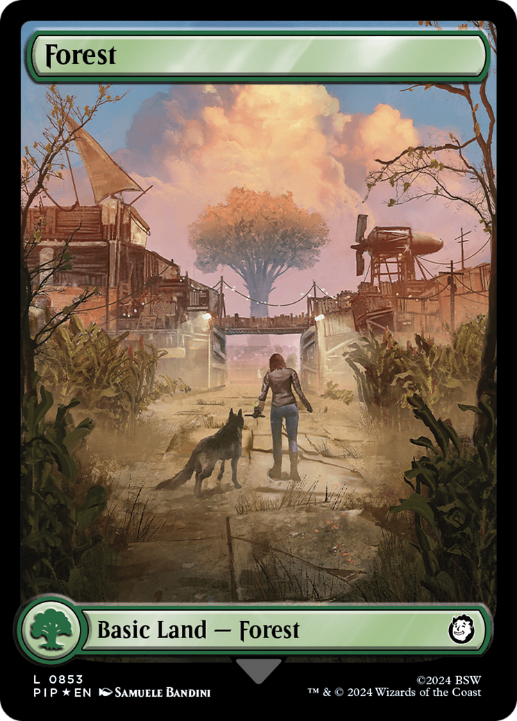 Image of Forest (0853) (Surge Foil) [Fallout]