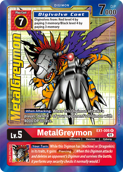 Image of MetalGreymon [EX1-008] (Alternate Art) [Classic Collection]