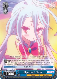 Objection! Shiro (NGL/S58-TE12 TD) [No Game No Life]