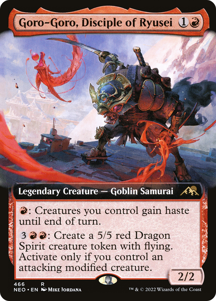 Image of Goro-Goro, Disciple of Ryusei (Extended Art) [Kamigawa: Neon Dynasty]