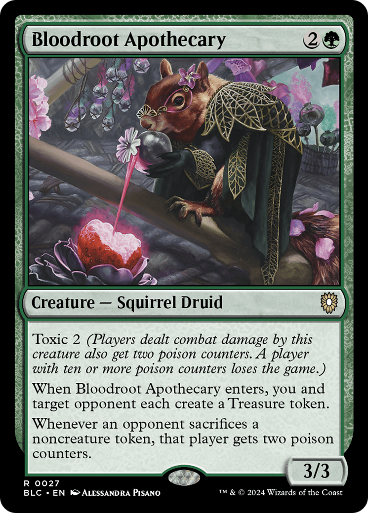 Image of Bloodroot Apothecary [Bloomburrow Commander]