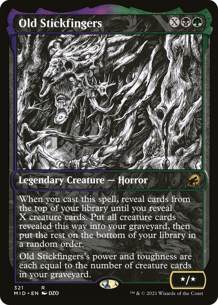 Image of Old Stickfingers (Showcase Eternal Night) [Innistrad: Midnight Hunt]