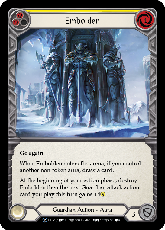 Image of Embolden (Yellow) [U-ELE207] (Tales of Aria Unlimited)  Unlimited Rainbow Foil