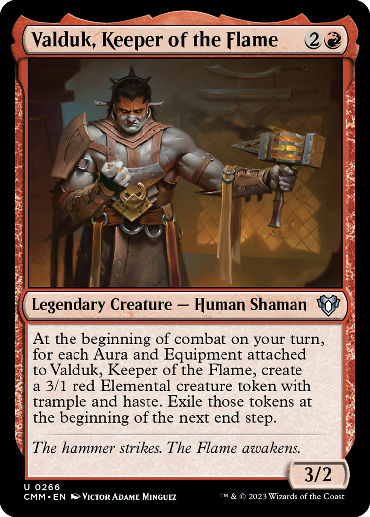 Image of Valduk, Keeper of the Flame [Commander Masters]