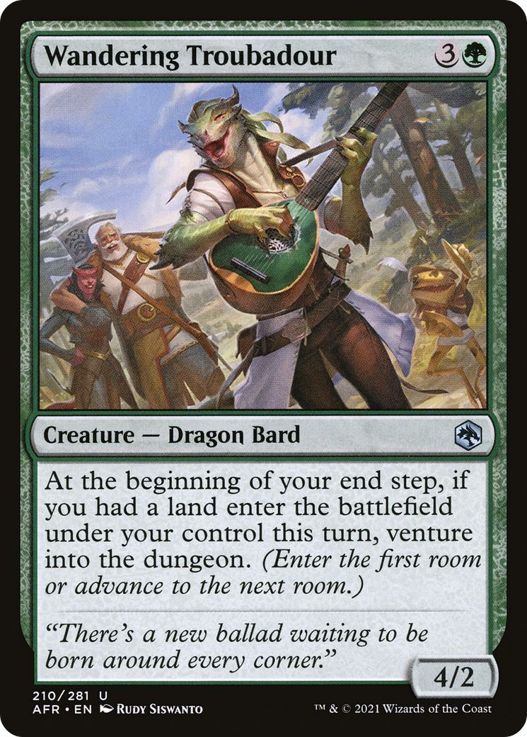 Image of Wandering Troubadour [Dungeons & Dragons: Adventures in the Forgotten Realms]