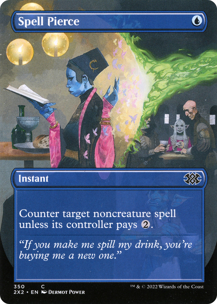 Image of Spell Pierce (Borderless Alternate Art) [Double Masters 2022]