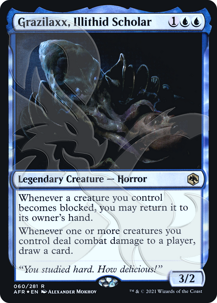 Image of Grazilaxx, Illithid Scholar (Ampersand Promo) [Dungeons & Dragons: Adventures in the Forgotten Realms Promos]