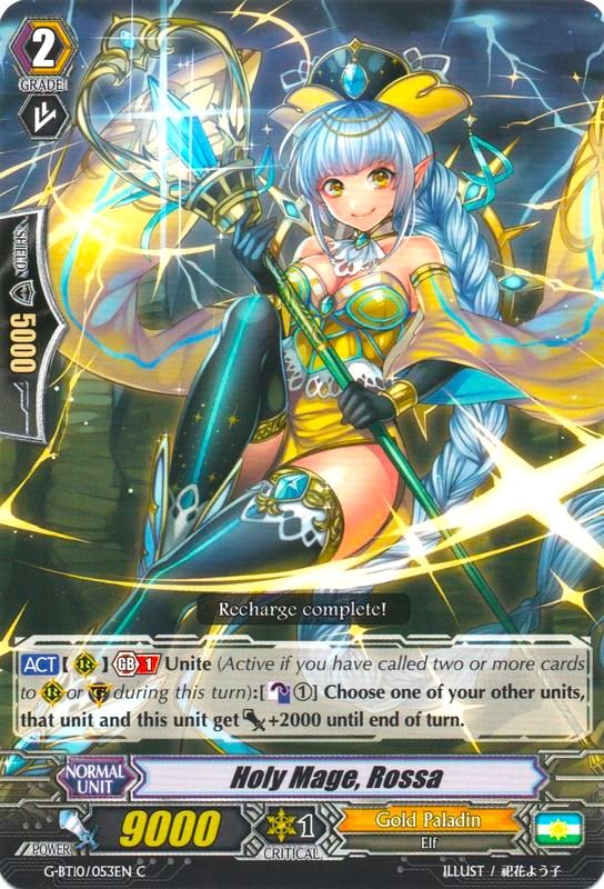Image of Holy Mage, Rossa (G-BT10/053EN) [Raging Clash of the Blade Fangs]