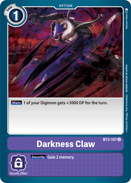 Image of Darkness Claw [BT2-107] [Release Special Booster Ver.1.0]
