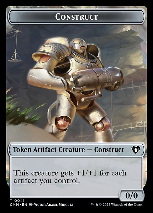 Image of Servo // Construct (0041) Double-Sided Token [Commander Masters Tokens]