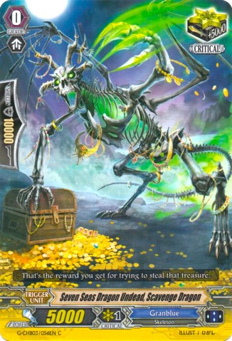 Image of Seven Seas Dragon Undead, Scavenge Dragon (G-CHB03/056EN) [Rummy Labyrinth Under the Moonlight]