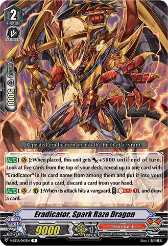 Eradicator, Spark Raze Dragon (V-BT12/043EN) [Divine Lightning Radiance]