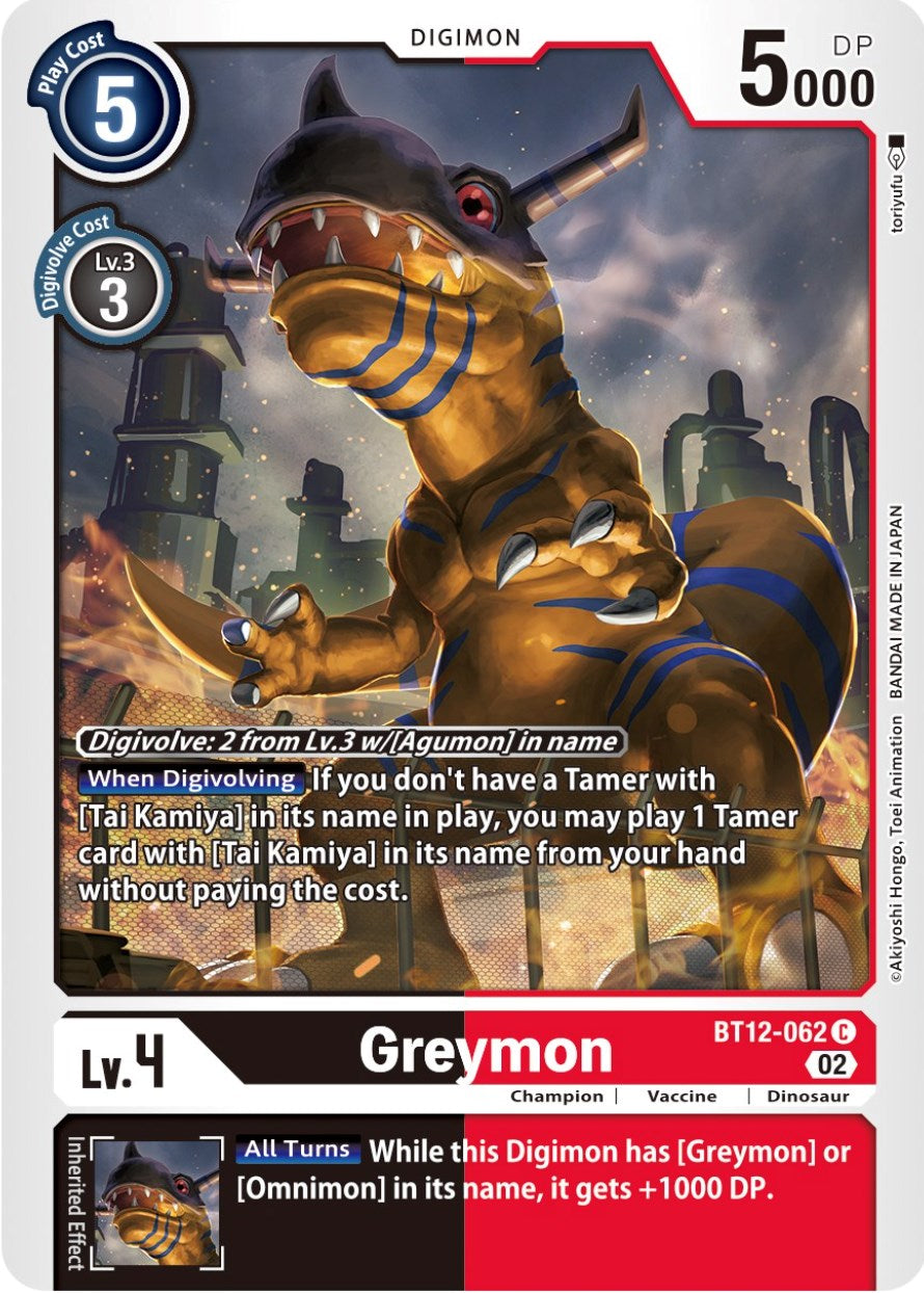 Image of Greymon [BT12-062] [Across Time]
