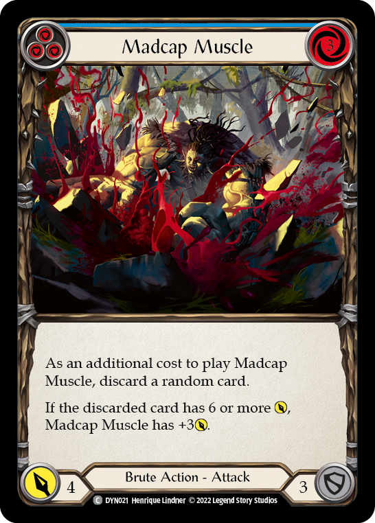 Image of Madcap Muscle (Blue) [DYN021] (Dynasty)  Rainbow Foil