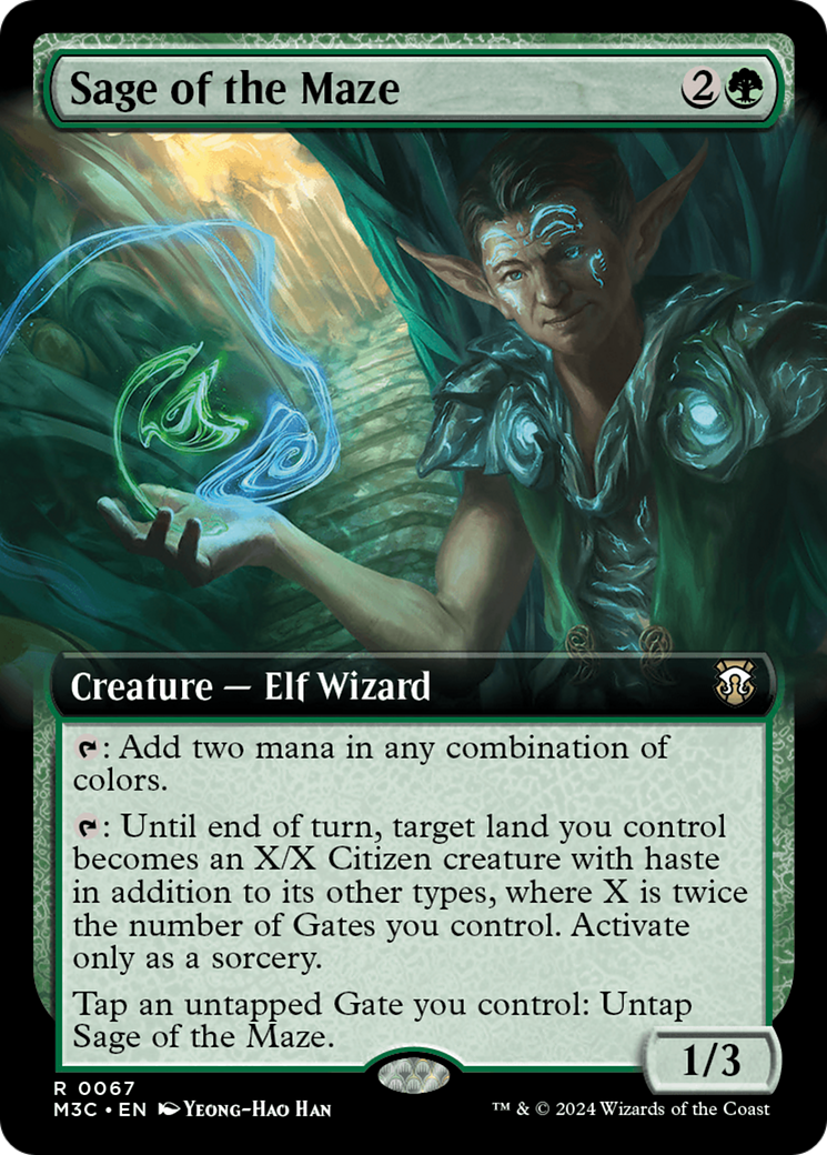 Image of Sage of the Maze (Extended Art) [Modern Horizons 3 Commander]