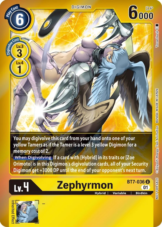 Image of Zephyrmon [BT7-036] (Event Pack 3) [Next Adventure Promos]