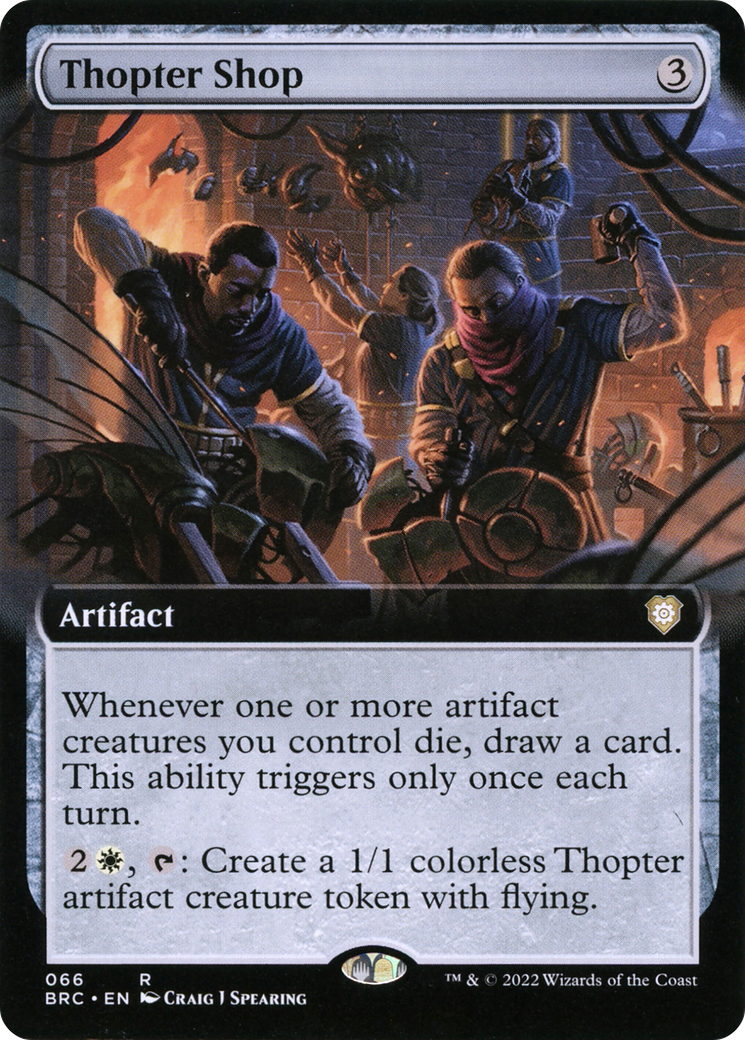 Image of Thopter Shop (Extended Art) [The Brothers' War Commander]