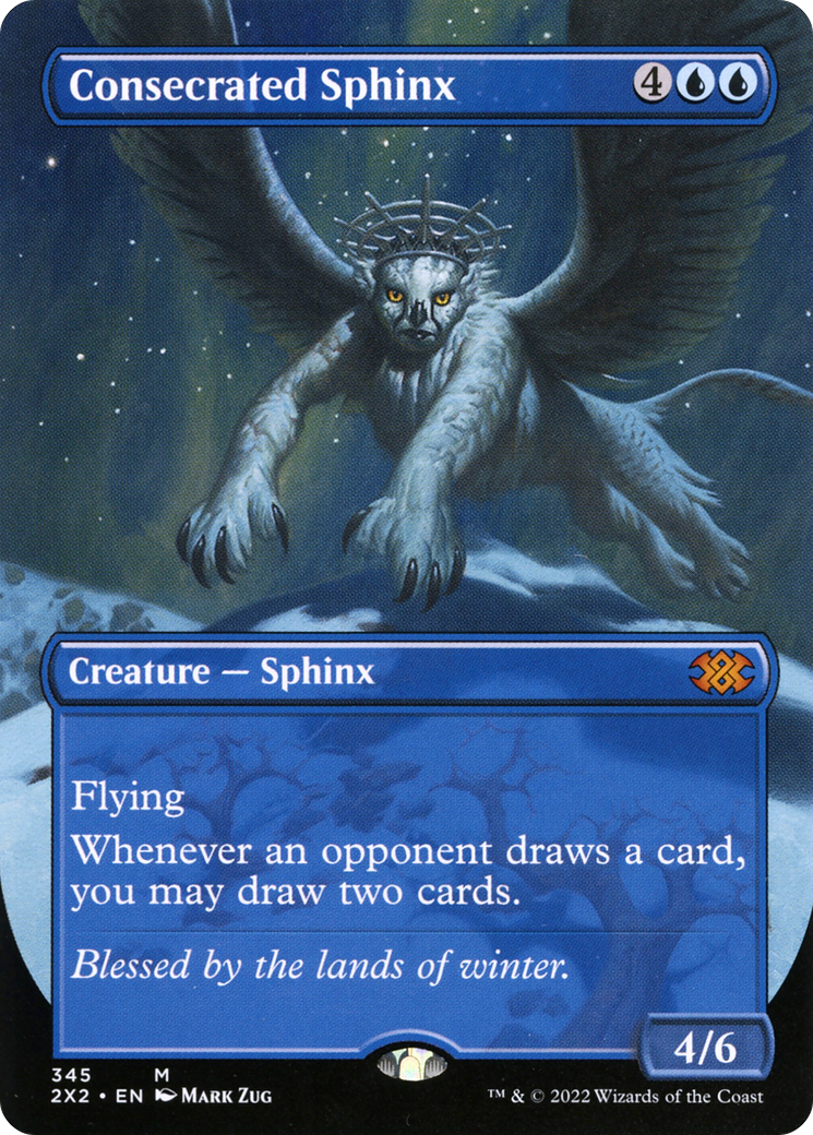 Image of Consecrated Sphinx (Borderless Alternate Art) [Double Masters 2022]