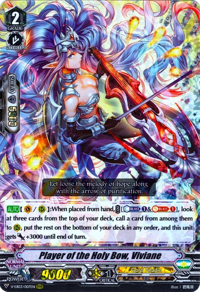 Image of Player of the Holy Bow, Viviane (V-EB03/007EN) [ULTRARARE MIRACLE COLLECTION]