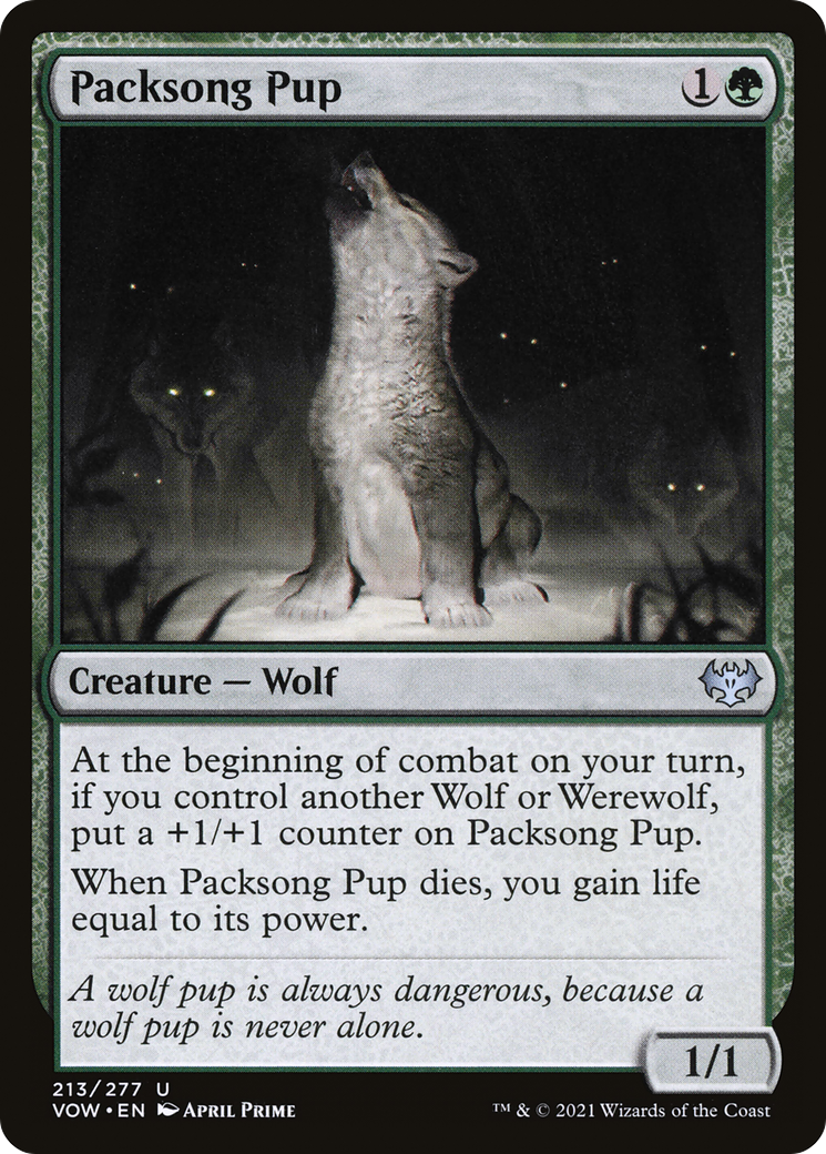 Image of Packsong Pup [Innistrad: Crimson Vow]