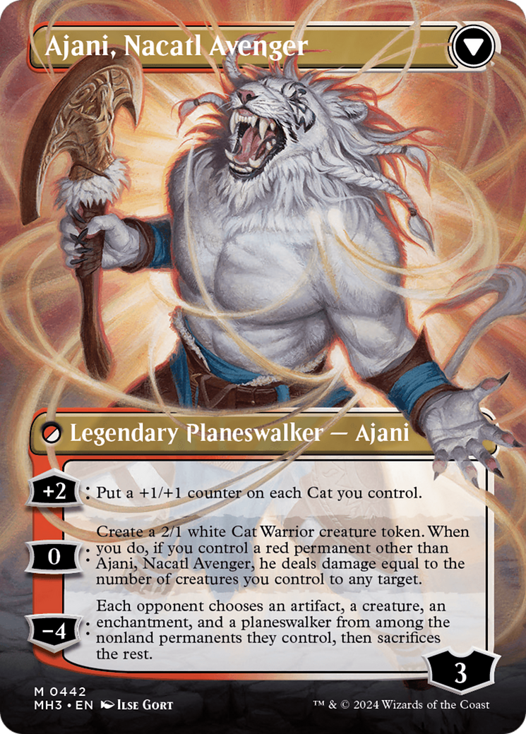 Image of Ajani, Nacatl Pariah // Ajani, Nacatl Avenger (Borderless) [Modern Horizons 3]
