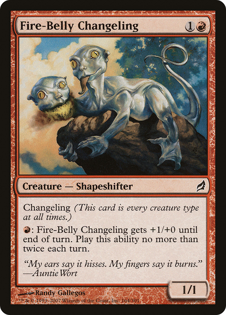 Image of Fire-Belly Changeling [Lorwyn]
