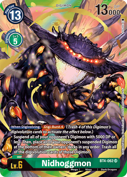 Image of Nidhoggmon [BT4-062] (Alternate Art) [Great Legend]