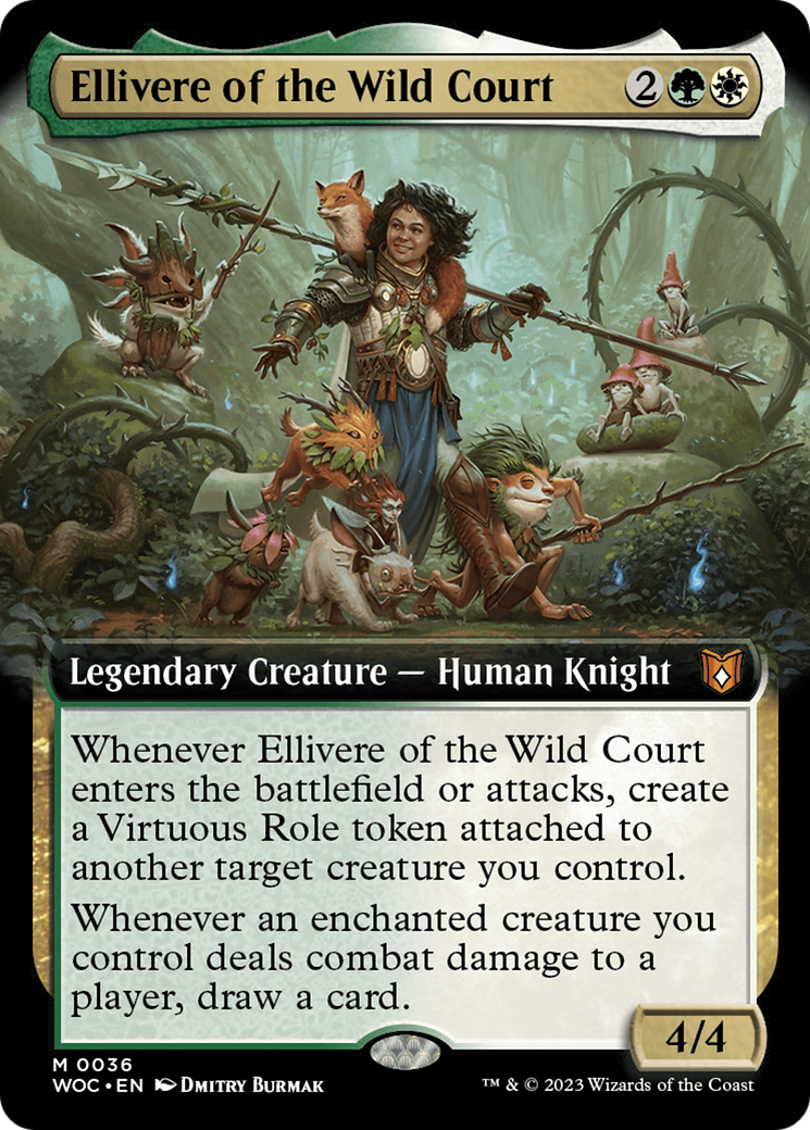 Image of Ellivere of the Wild Court (Extended Art) [Wilds of Eldraine Commander]