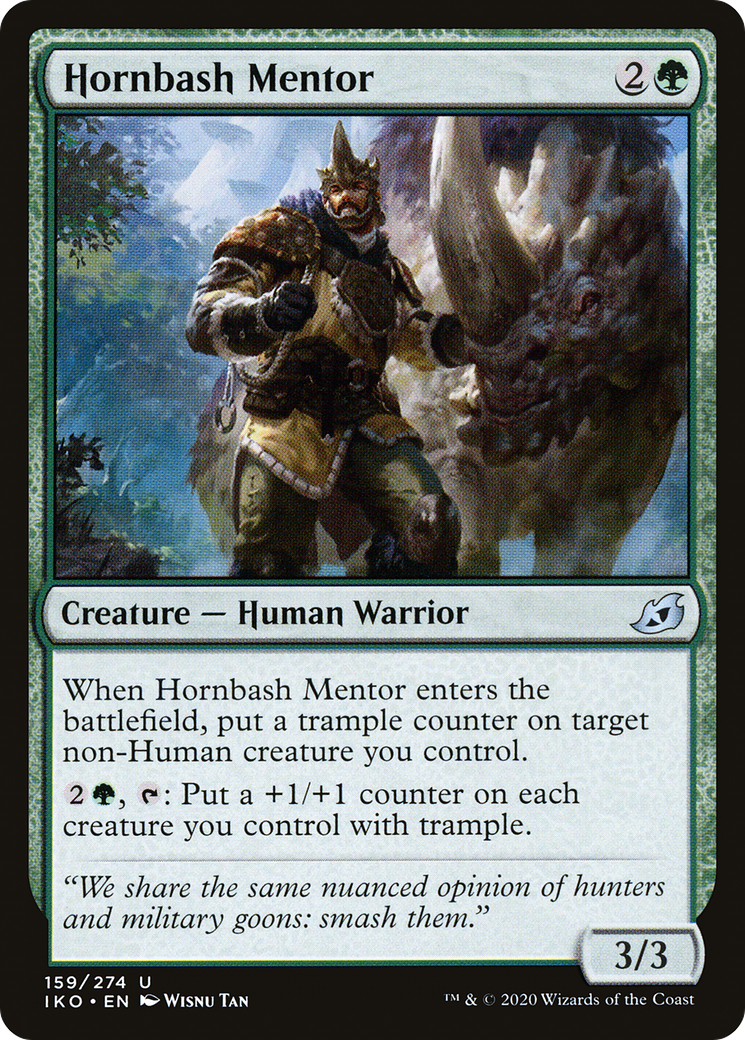 Image of Hornbash Mentor [Ikoria: Lair of Behemoths]