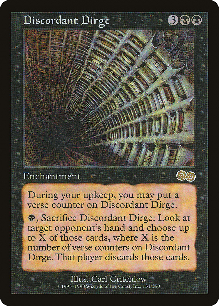 Image of Discordant Dirge [Urza's Saga]