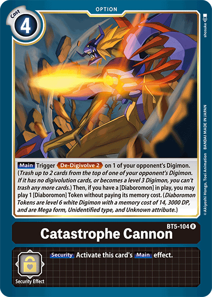 Image of Catastrophe Cannon [BT5-104] [Battle of Omni]