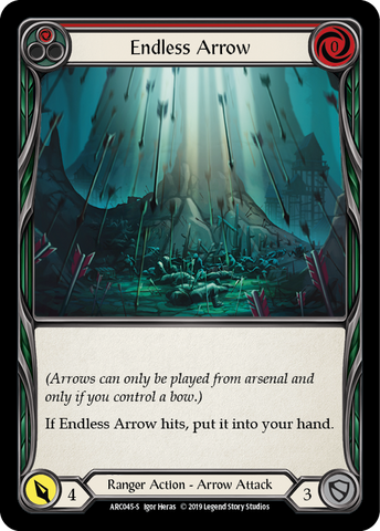 Endless Arrow [ARC045-S] (Arcane Rising)  1st Edition Rainbow Foil