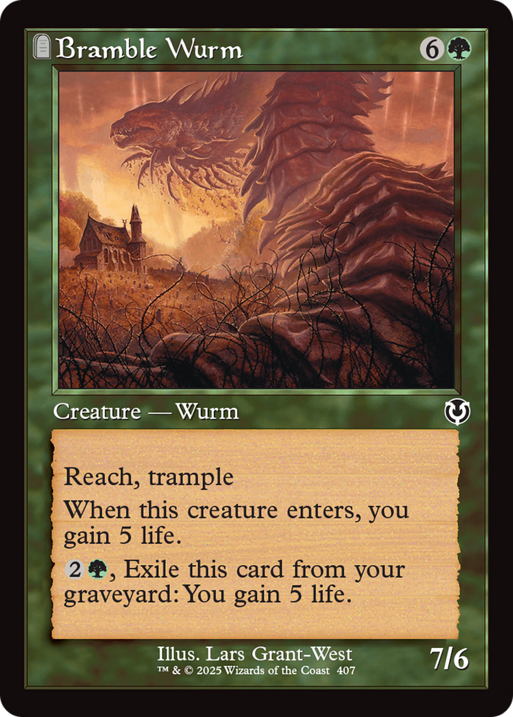 Image of Bramble Wurm (Retro Frame) [Innistrad Remastered]