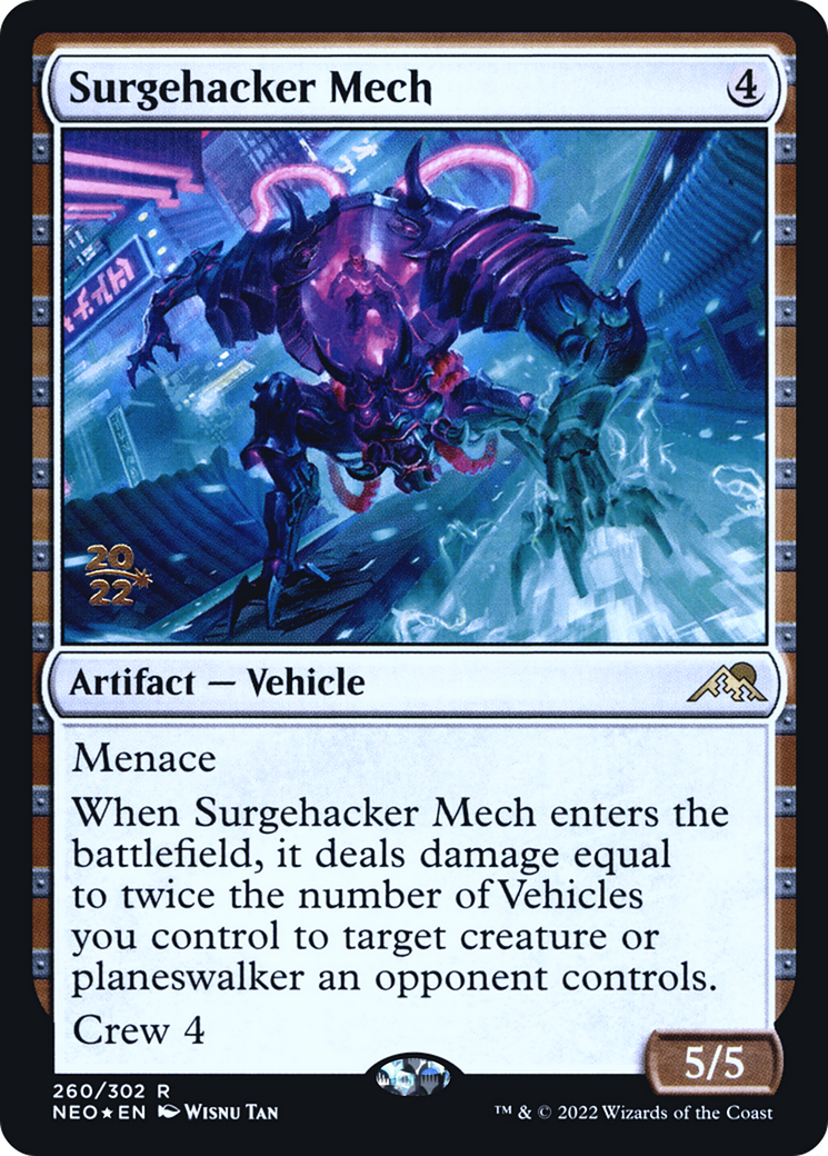 Image of Surgehacker Mech [Kamigawa: Neon Dynasty Prerelease Promos]