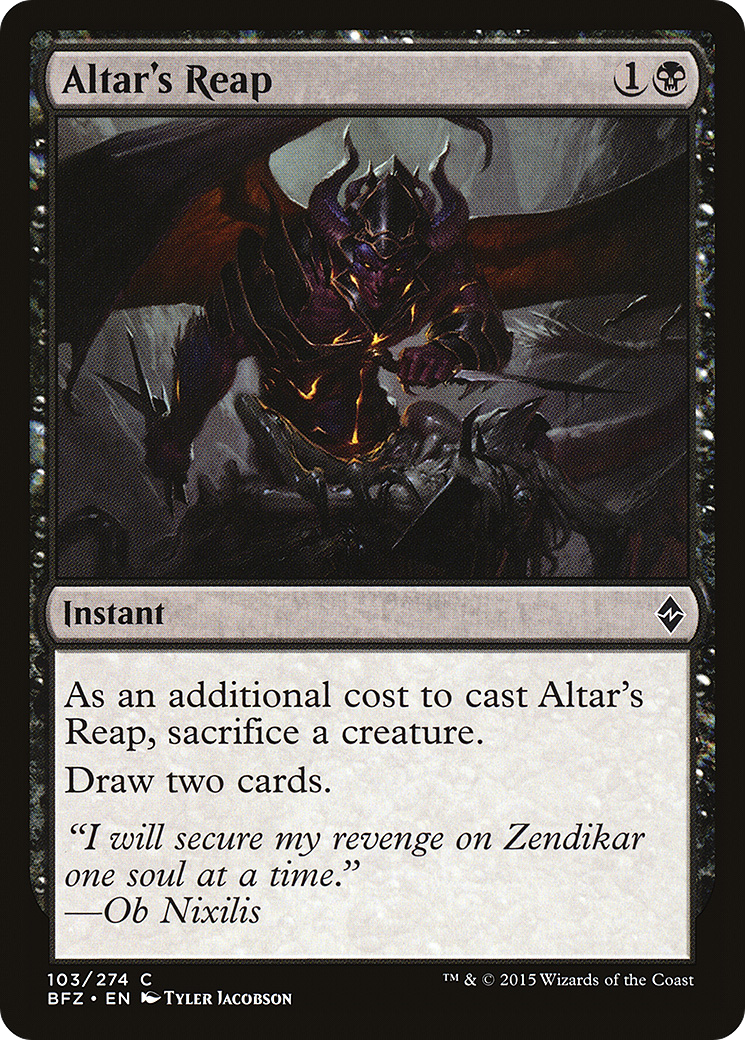 Image of Altar's Reap [Battle for Zendikar]