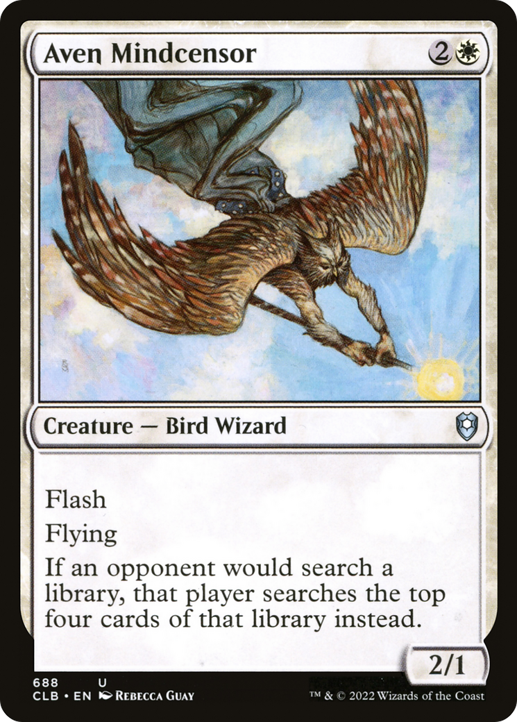 Image of Aven Mindcensor [Commander Legends: Battle for Baldur's Gate]
